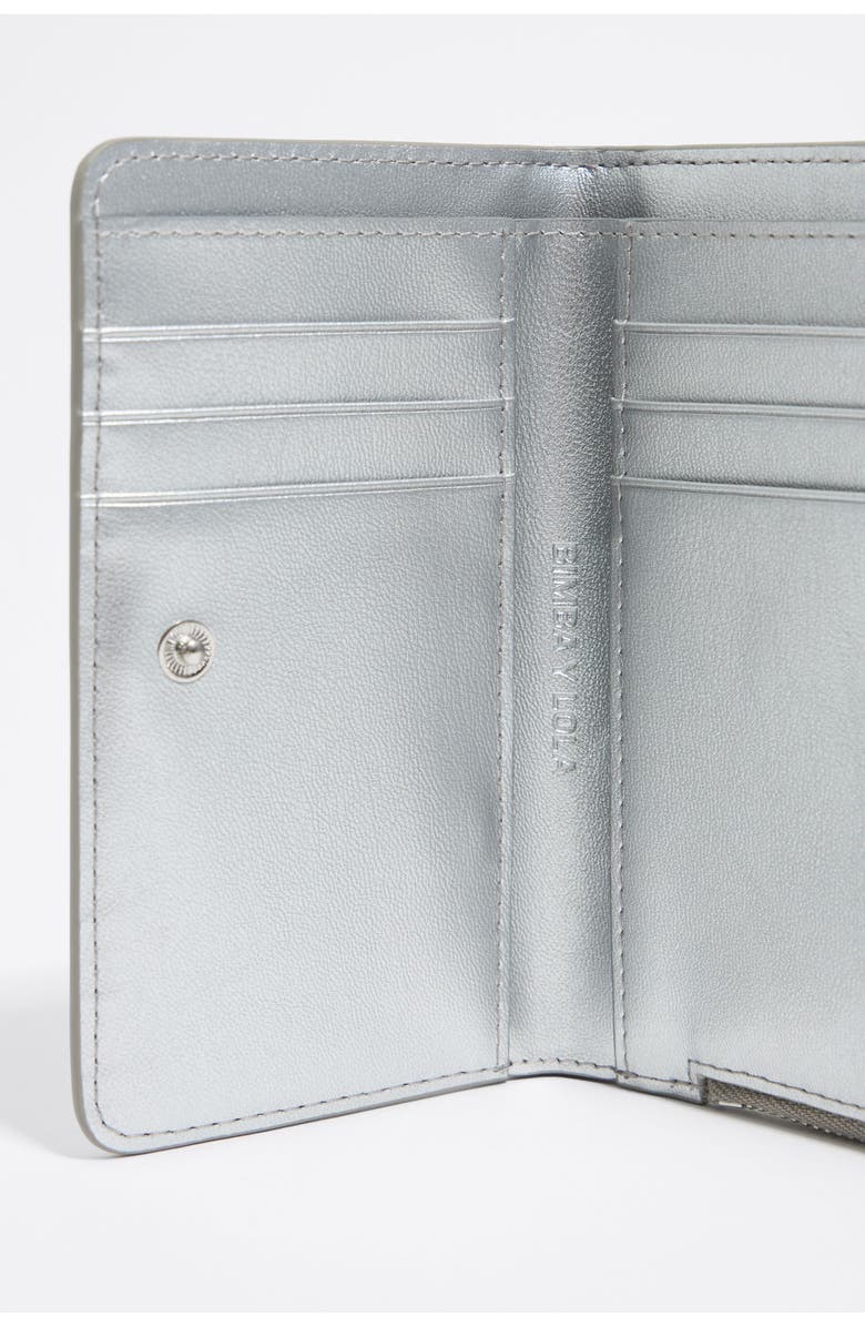 Bimba y Lola Bimba Logo Print Compact Purse, Alternate, color, Silver