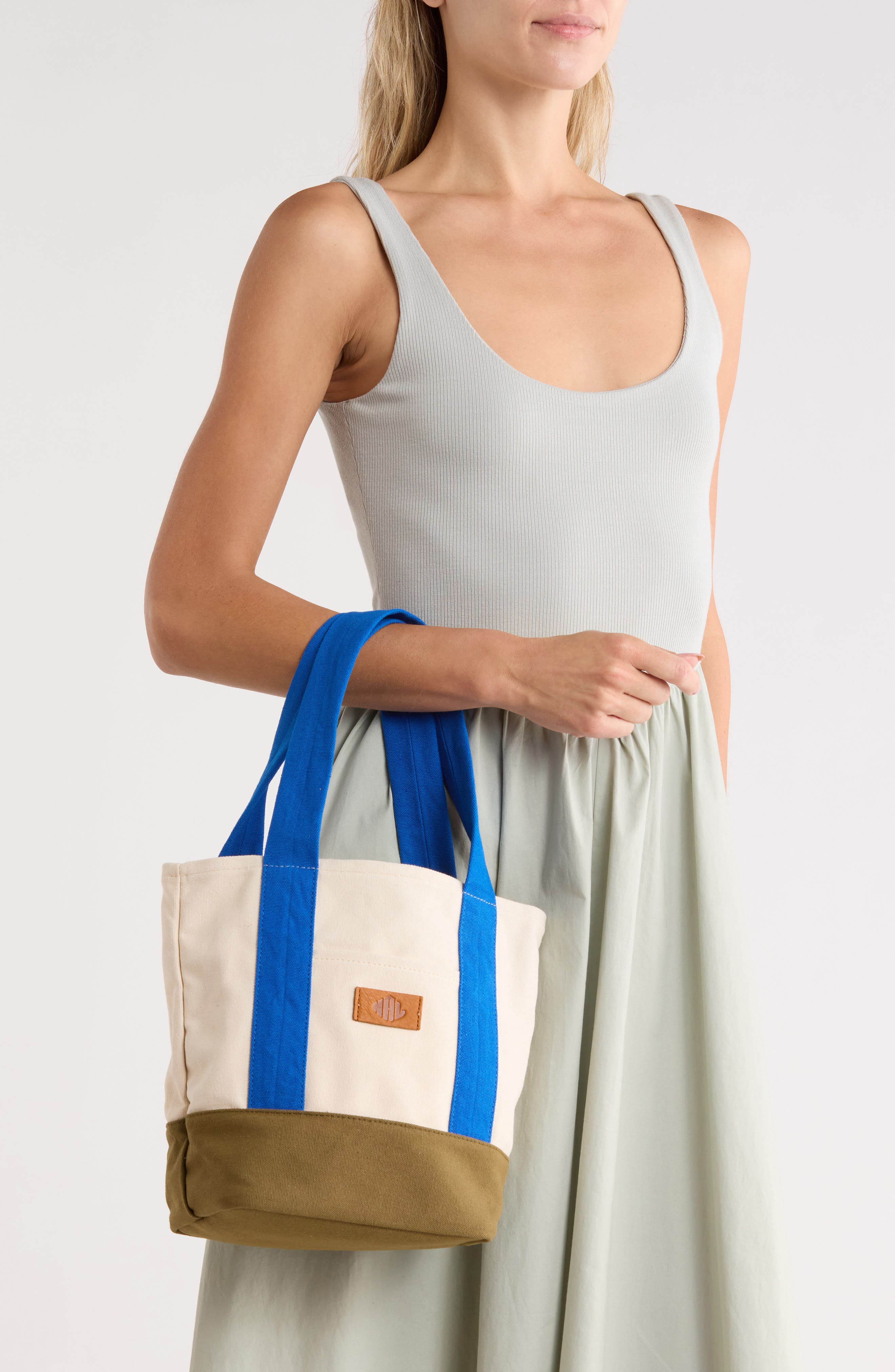 Kylee Canvas Tote Bag, Alternate, color, NATURAL/ ROYAL