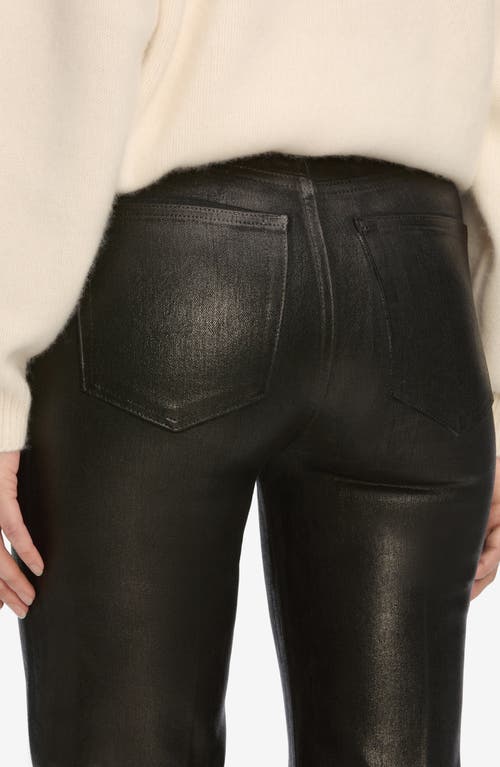 Frame Le Sleek High Waist Ankle Straight Leg Jeans In Black
