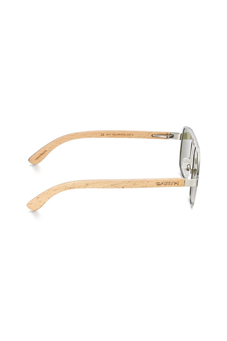 Avila Polarized Sunglasses, Alternate, color, Bamboo/Blue