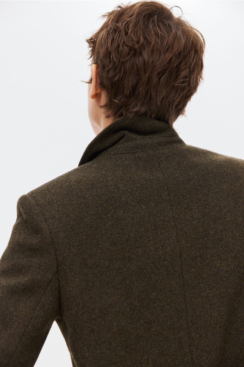 Wool-blend Jacket, Alternate, color, Dark khaki green