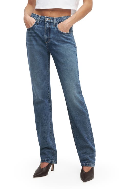 The Mikaela Low Rise Slim Straight Leg Jeans (Charlestown)