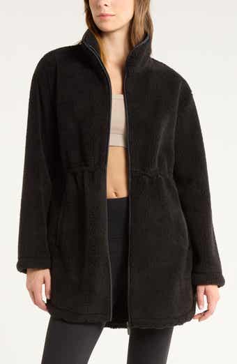 Zella Faux Shearling Longline Jacket