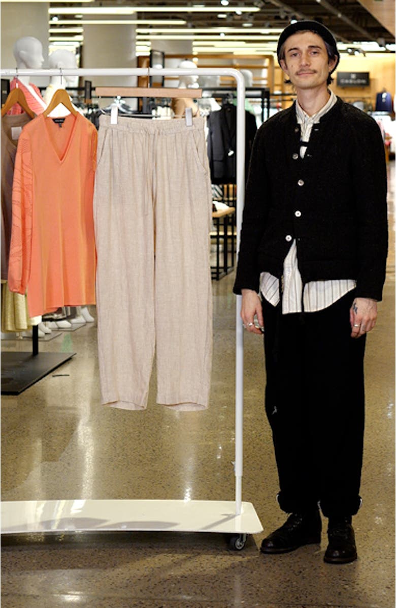 Easy Straight Leg Linen Pants, sales video thumbnail