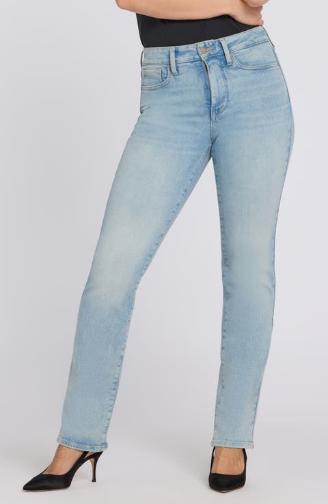 Marilyn High Waist Straight Leg Jeans (Keys View) (Regular & Petite)
