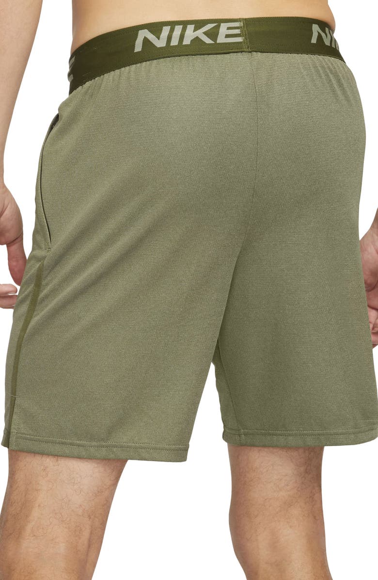 Nike Dri-FIT Veneer Training Shorts, Alternate, color, Green/ Heather/ Black