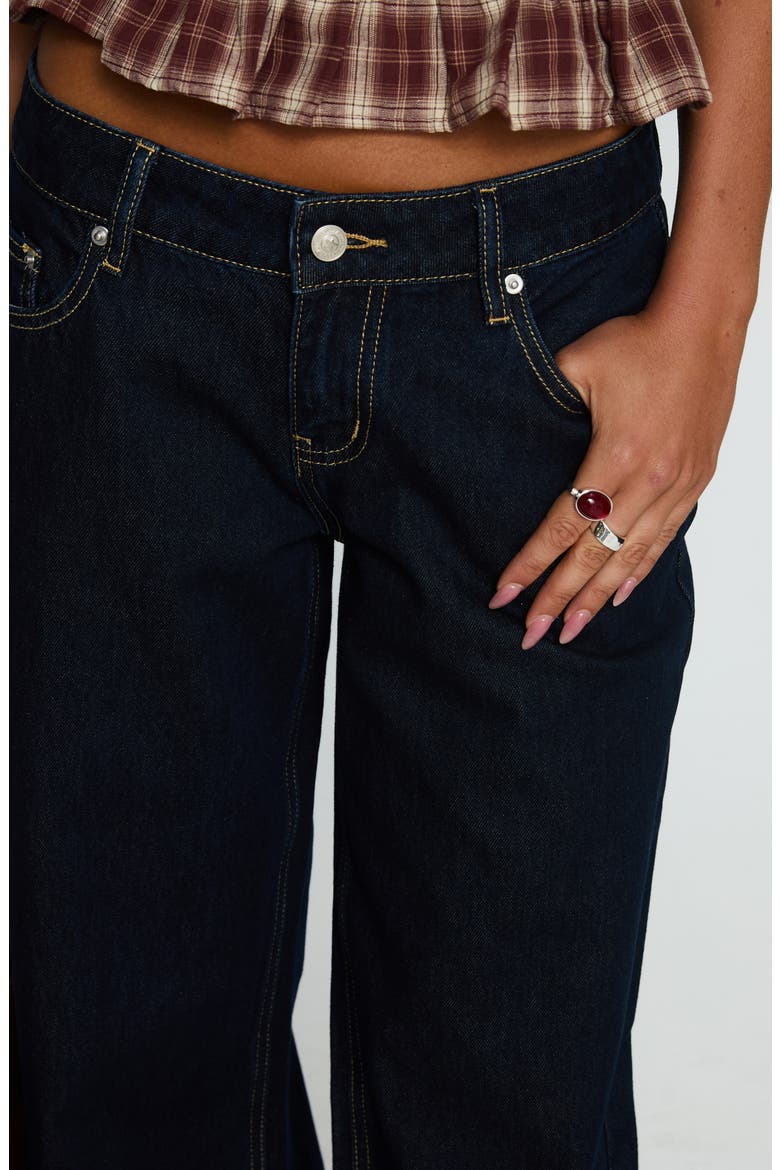 Tidal Wave High Waist Straight Leg Jeans, Alternate, color, RAW DENIM