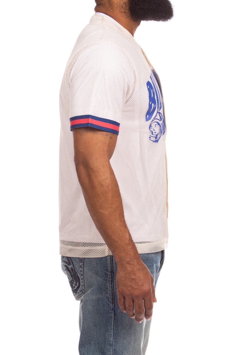 BB Dugout Mesh Button-Up Jersey, Alternate, color, GARDENIA