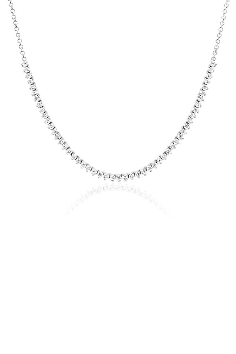 White Diamond Necklace, Main, color, 14K WHITE GOLD