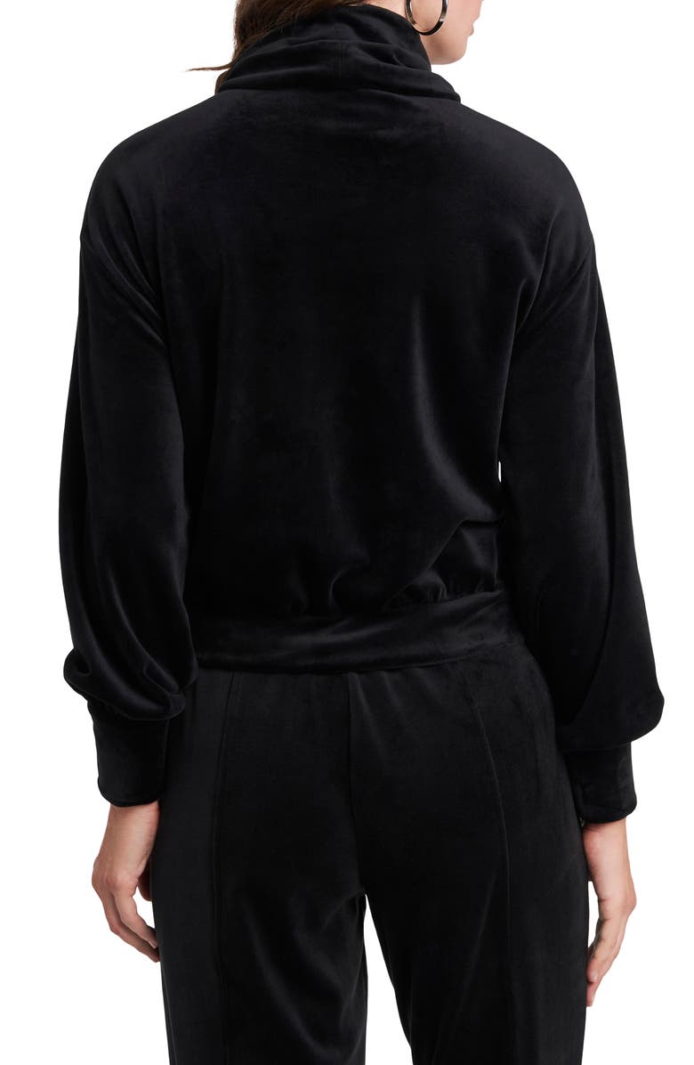 1.STATE Cowl Neck Velour Top, Alternate, color, 