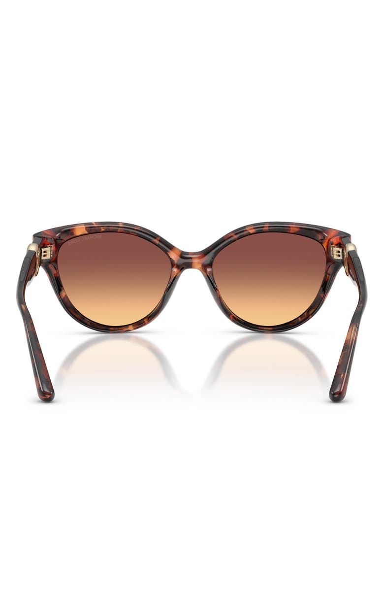 Michael Kors Nagoya 53mm Gradient Cat Eye Sunglasses, Alternate, color, Luggage Tortoise / Brown