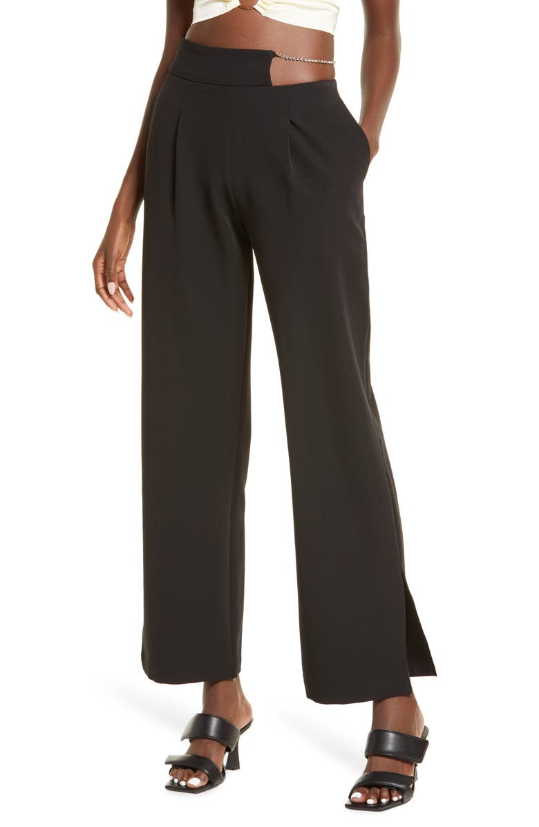 Amy Lynn Cutout High Waist Pants, Main, color, 