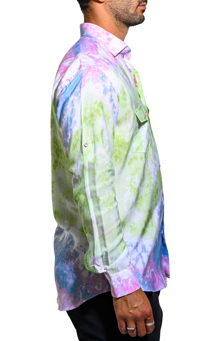 Maceoo Archimedes Resistance Contemporary Fit Button-Up Shirt, Alternate, color, Multi