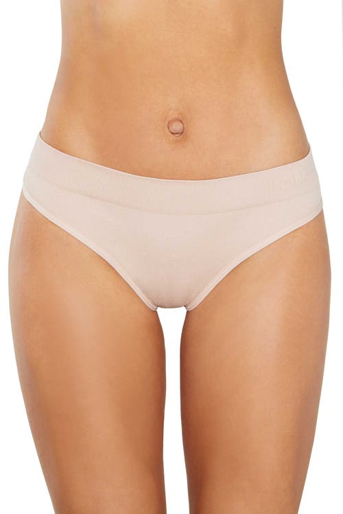 Ldma Low Hide Ribbed Thong In Sand
