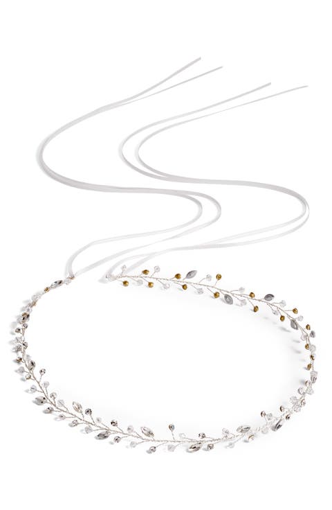 Lucina Crystal Halo & Sash