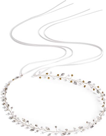 Brides & Hairpins Lucina Crystal Halo & Sash | Nordstrom