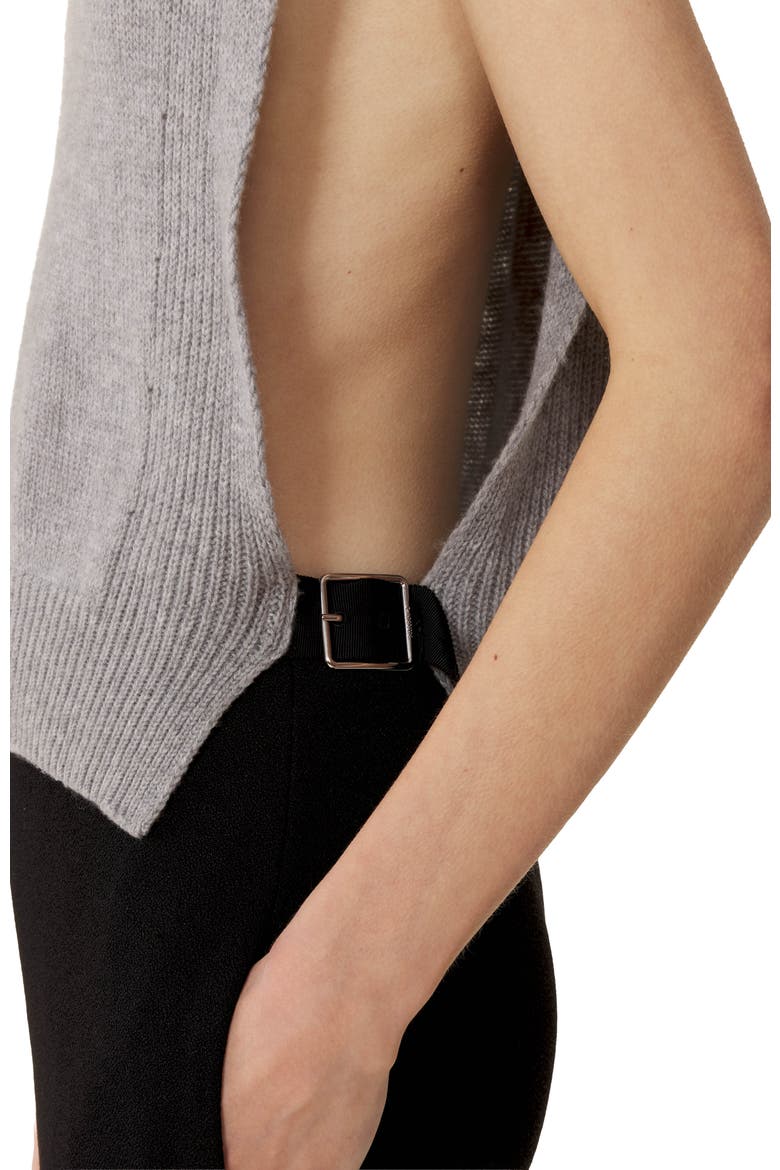 Sleeveless Cashmere Sweater, Alternate, color, Light Grey