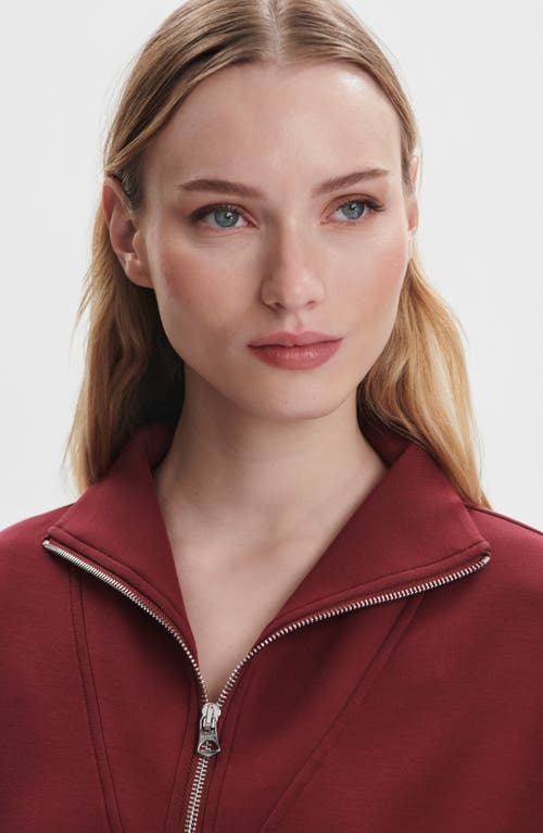 Varley Hawley Half-zip Sweatshirt In Burgundy