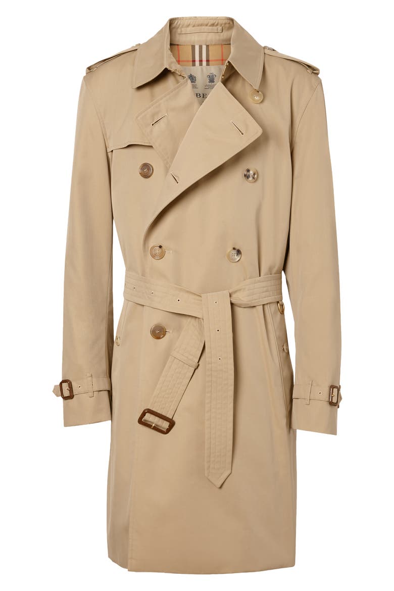 Kensington Mid Trench Coat, Alternate, color, HONEY