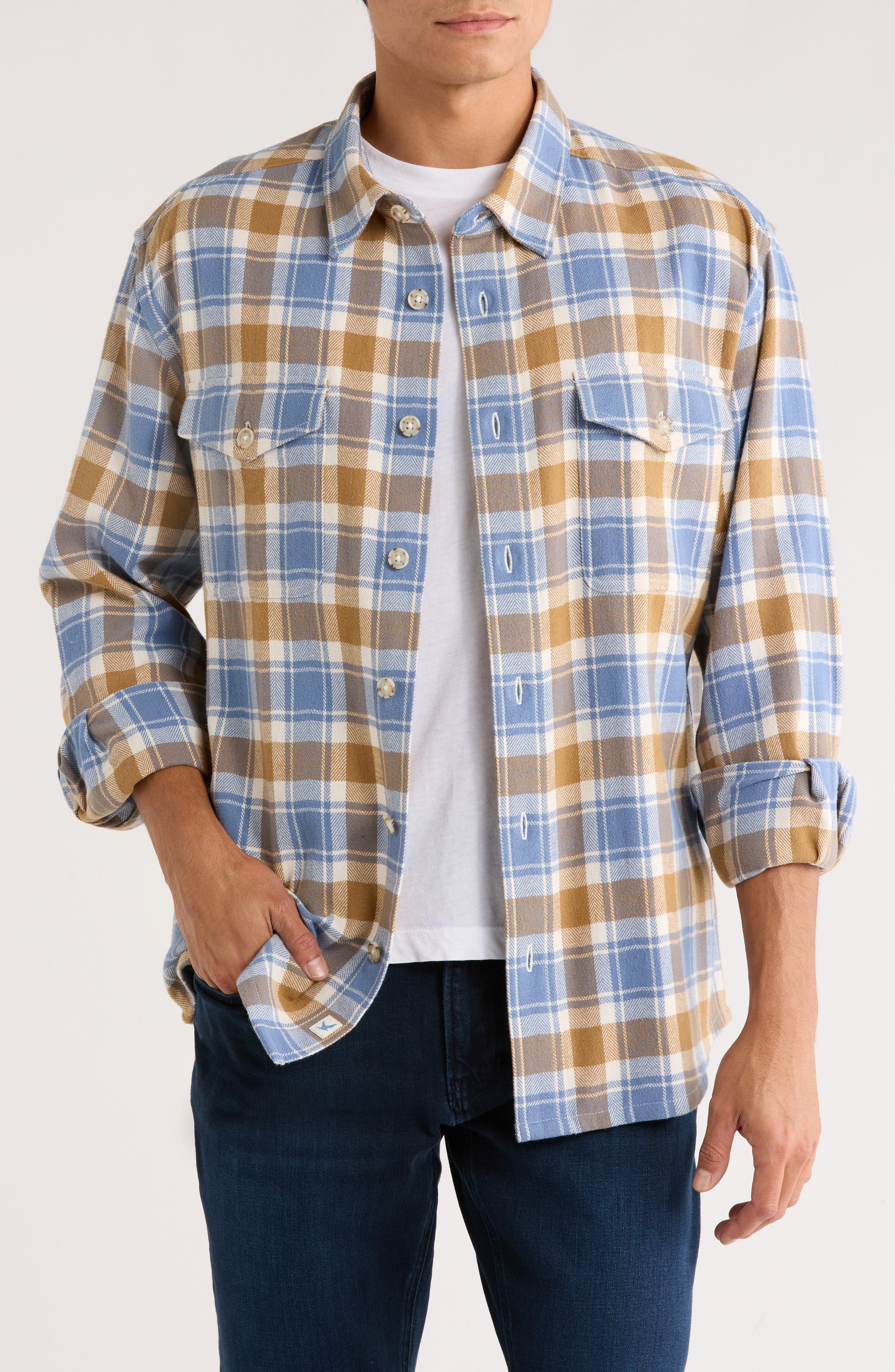 James Campbell Cayucos Plaid Overshirt