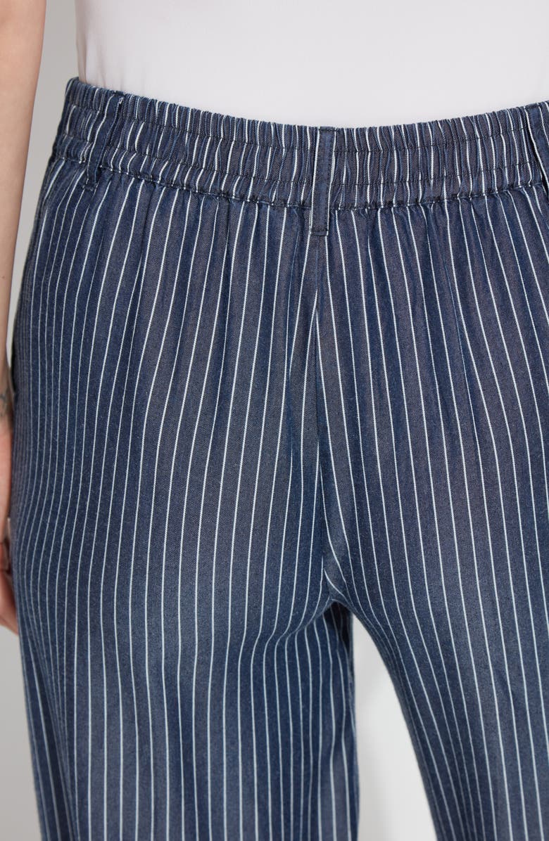 Lysse Delilah Pinstripe Wide Leg Twill Pants, Alternate, color,