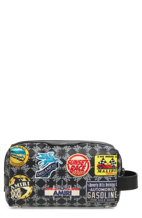 Station Patch Coated Canvas Dopp Kit