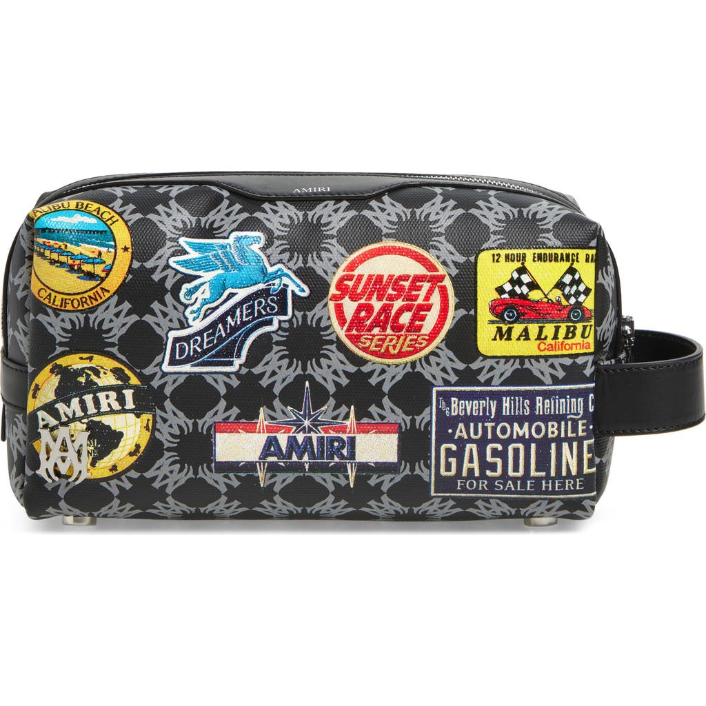 Amiri Station Patch Coated Canvas Dopp Kit