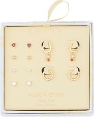 Leith 6-Pair Cubic Zirconia Earrings Set