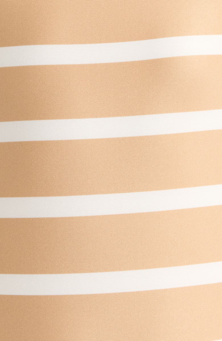 Solid & Striped Renna Camel Stripe One-Piece Swimsuit, Alternate, color, 