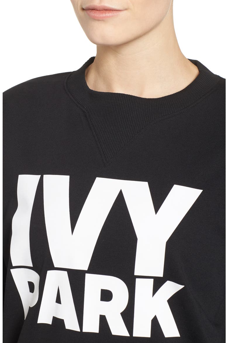 Logo Sweatshirt, Alternate, color, BLACK