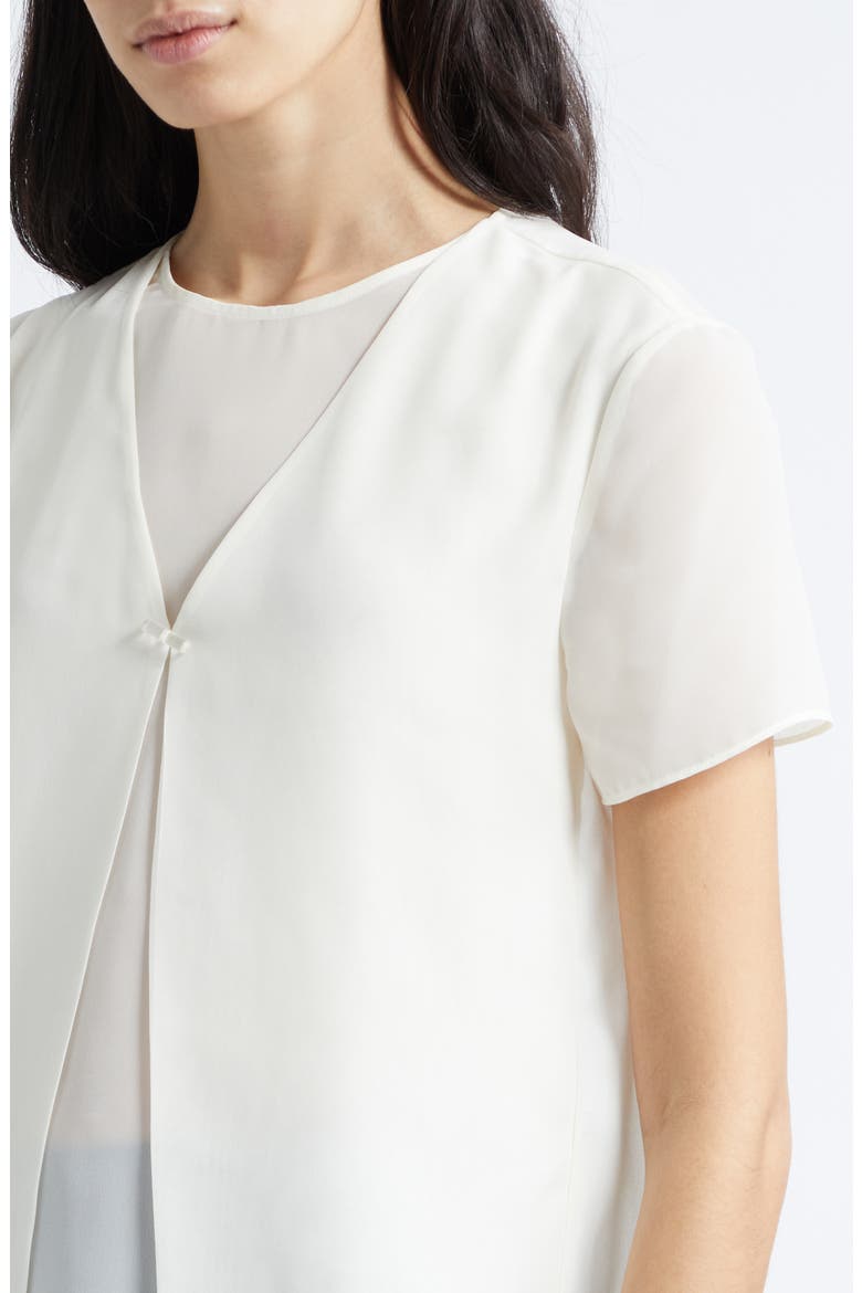 Techno Georgette Top, Alternate, color, IVORY