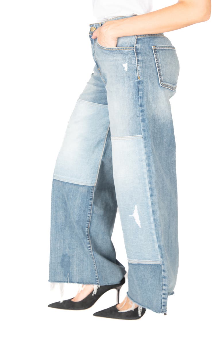 Fidelity Denim Ziggy Oversize Full Jeans, Alternate, color, Landslide