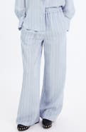 MANGO Striped Straight Leg Trousers