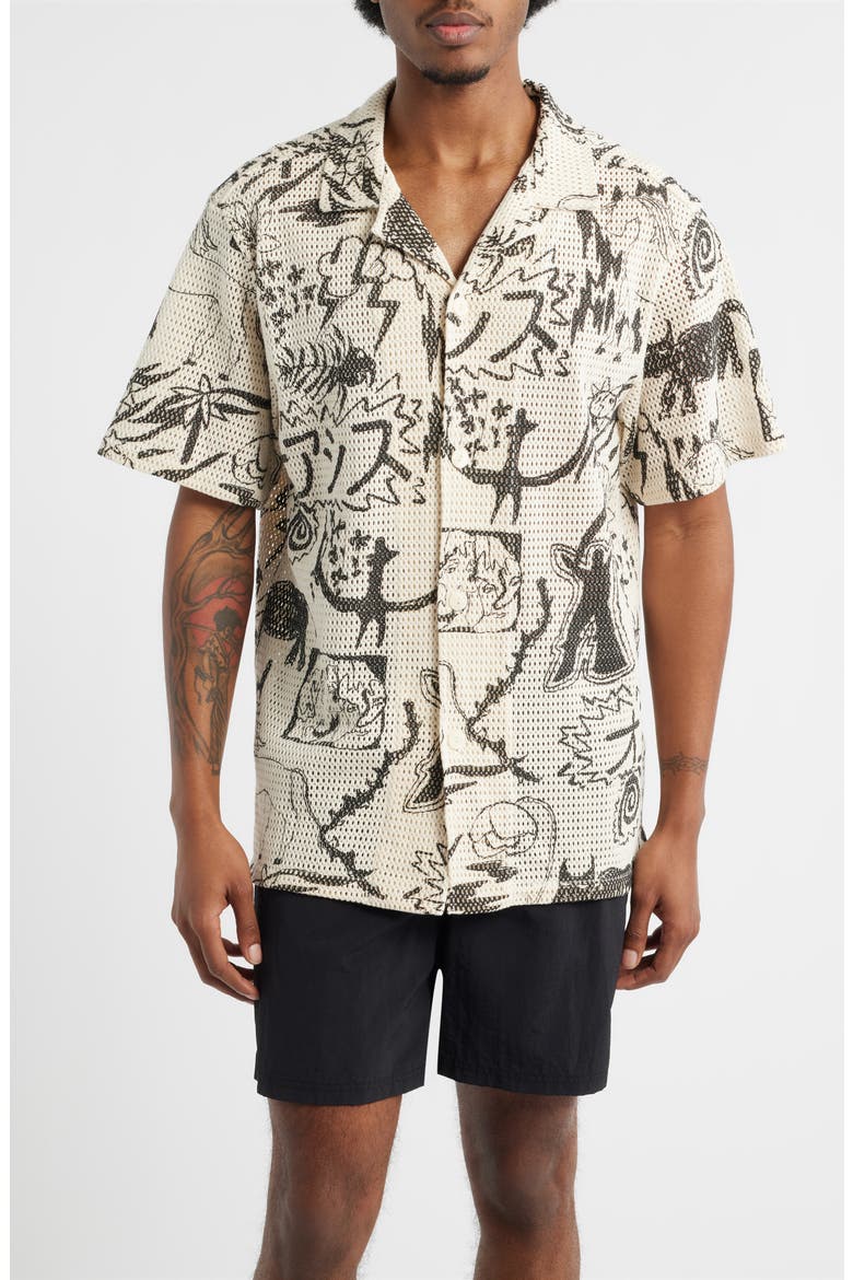 Gensou Camp Shirt, Main, color, ECRU