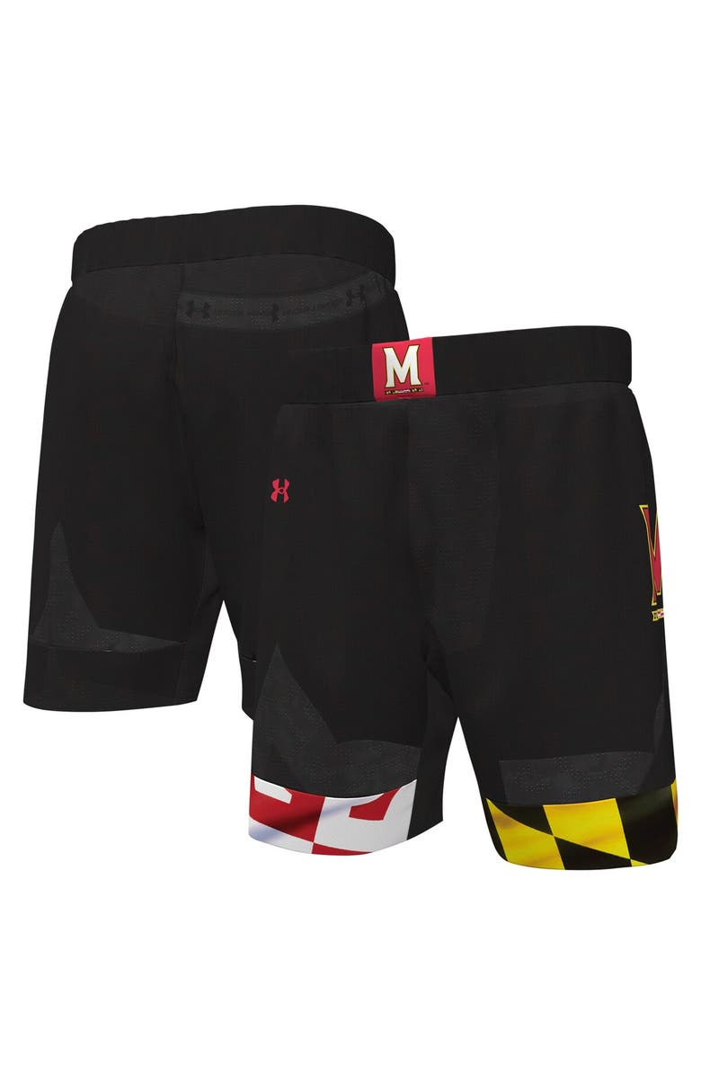 Under Armour Men's Under Armour  Black Maryland Terrapins Replica Basketball Shorts, Main, color, Black