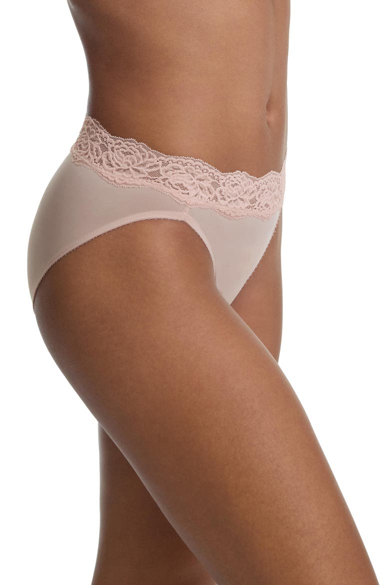 Divine Lace Trim French Cut Brief, Alternate, color, Romance