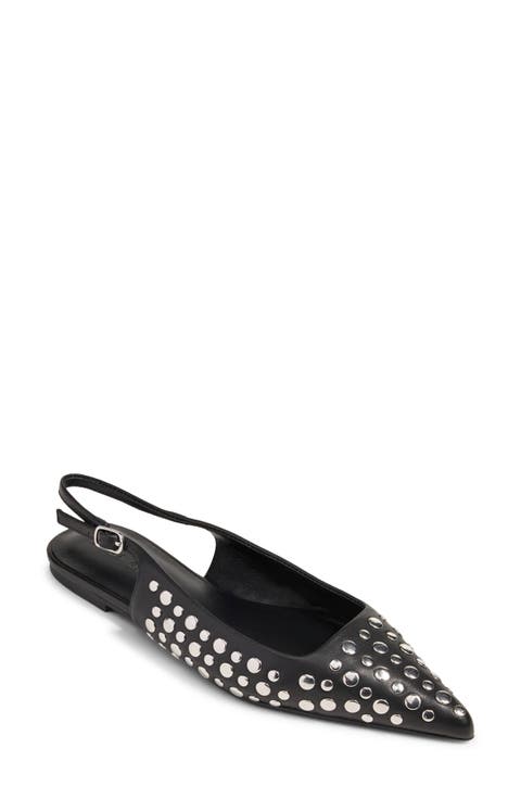 Bedford Studded Slingback Flat