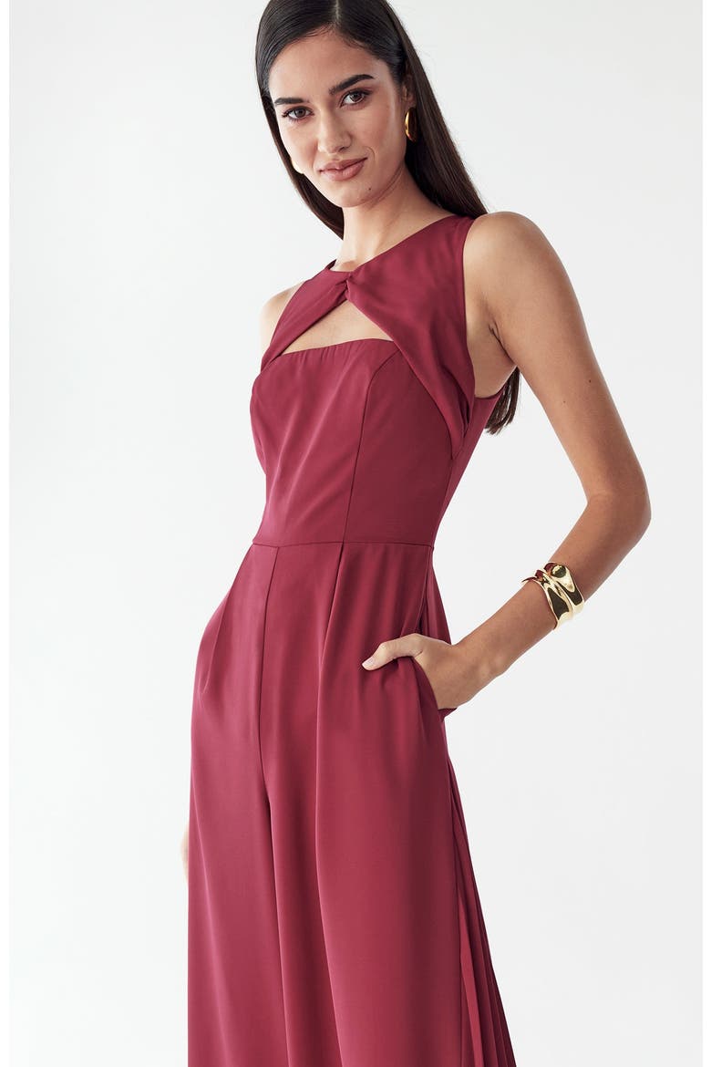 Heather Jumpsuit, Alternate, color, Berry