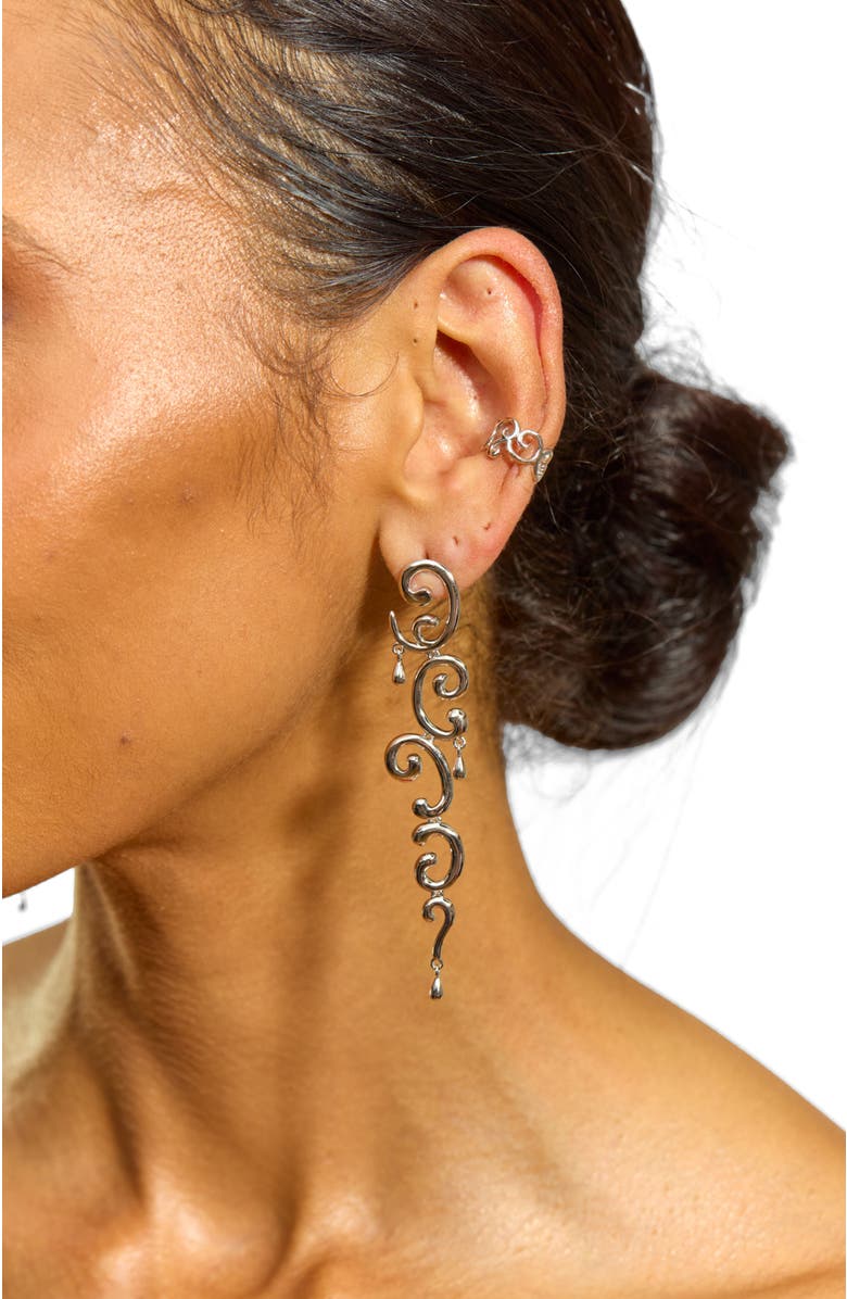 Lucy Quartermaine Element Drop Earrings, Alternate, color, Sterling Silver