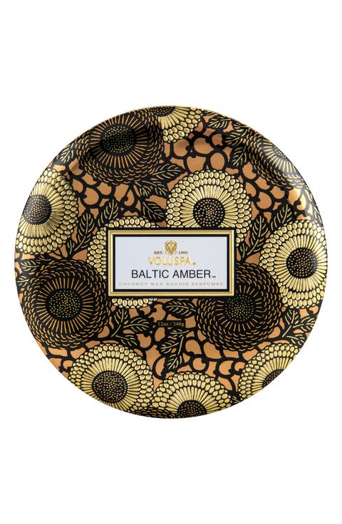 Three-Wick Lidded Tin Candle