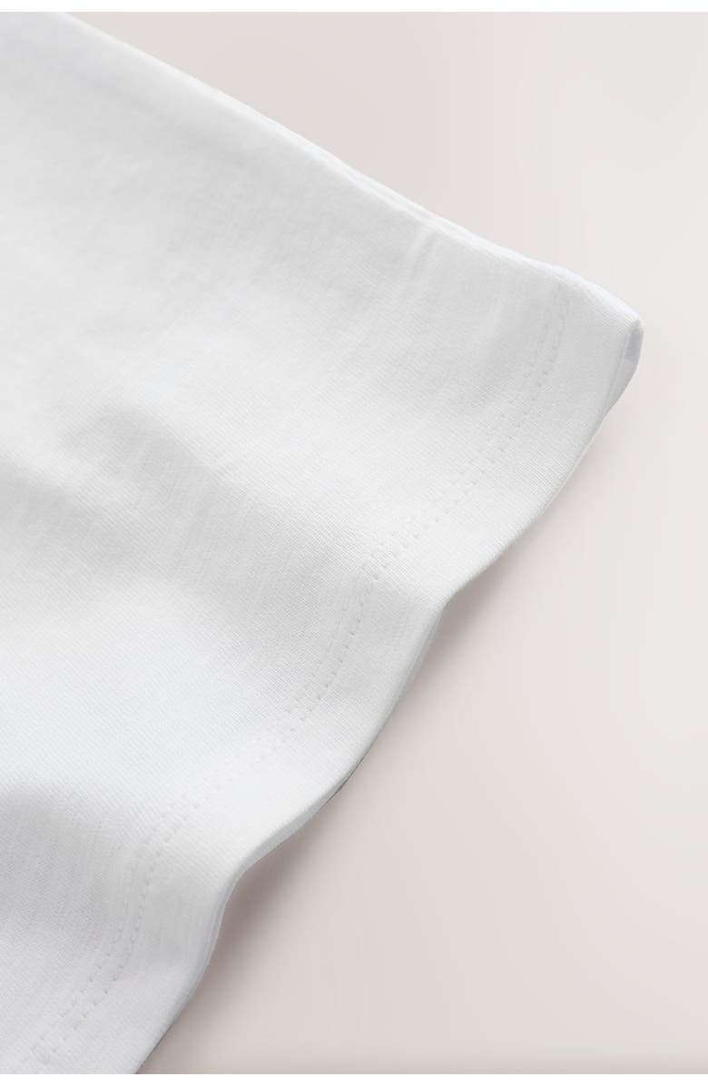 NEXT Kids' Crochet Flower Heart T-Shirt, Alternate, color, Neutral