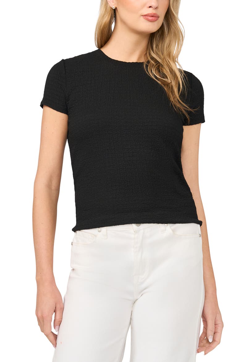 Easy Texture T-Shirt, Main, color, RICH BLACK