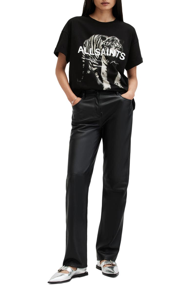 AllSaints Kit Briar Tiger Cotton Graphic T-Shirt, Alternate, color,