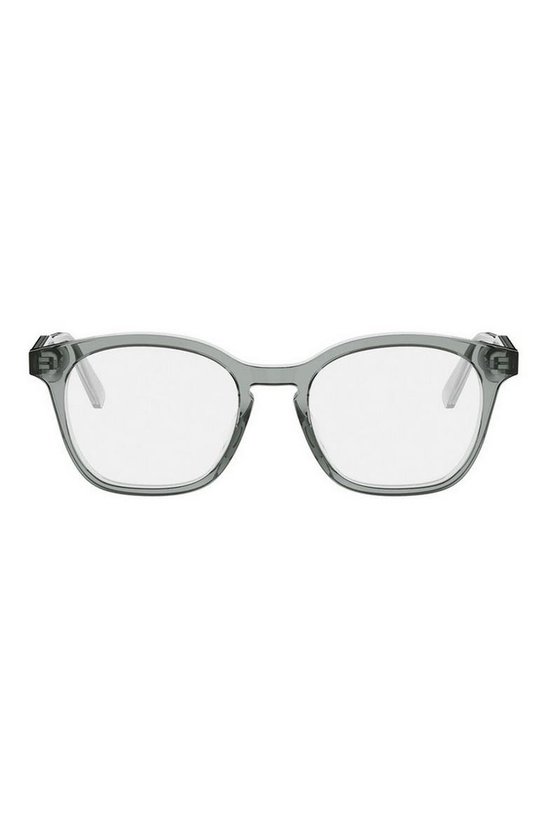 'DiorBotanica O S5I 52mm Square Optical Glasses, Main, color, GREY/ OTHER