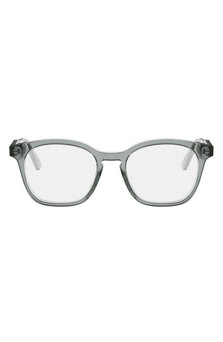 DIOR Botanica S5I 52mm Square Optical Glasses, Main, color, Grey/ Other