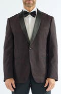 SAVILE ROW CO Paisley Jacquard Evening Jacket