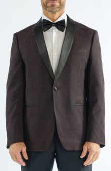 SAVILE ROW CO Paisley Jacquard Evening Jacket