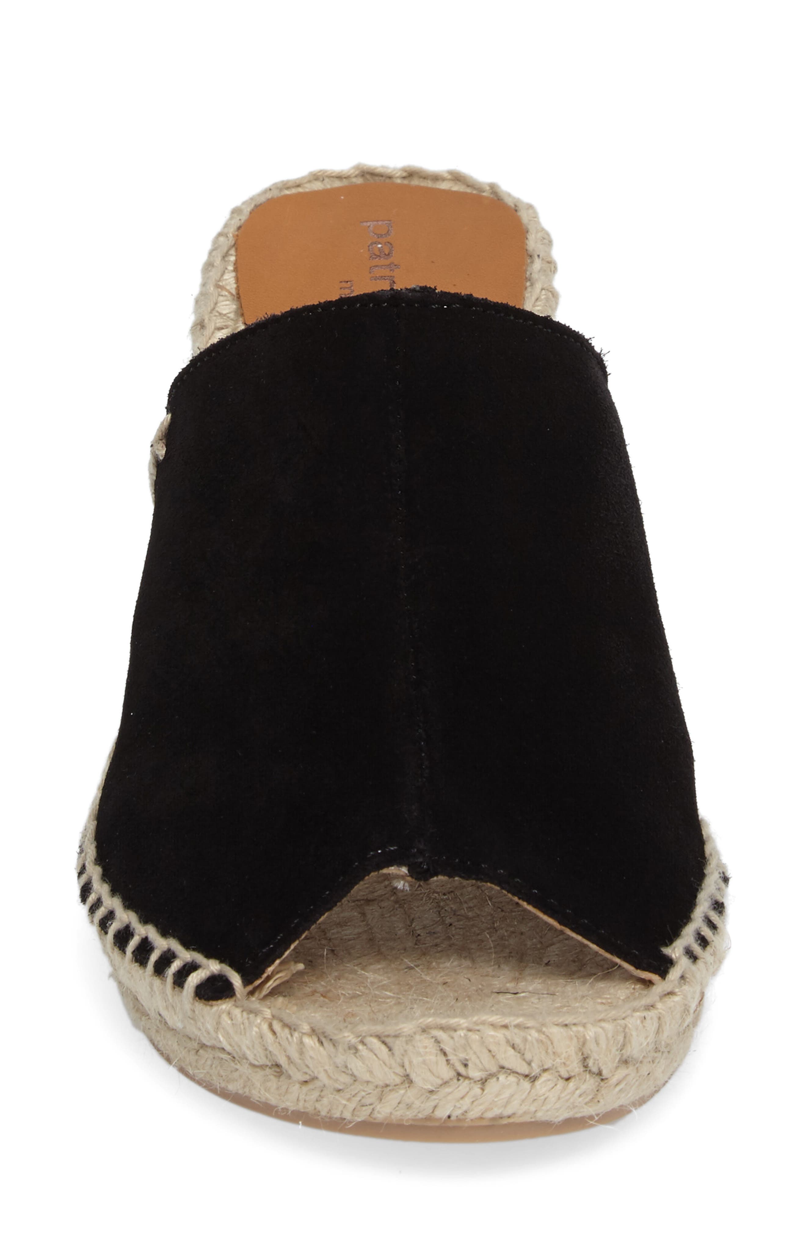Shen Espadrille Mule, Alternate, color, BLACK SUEDE