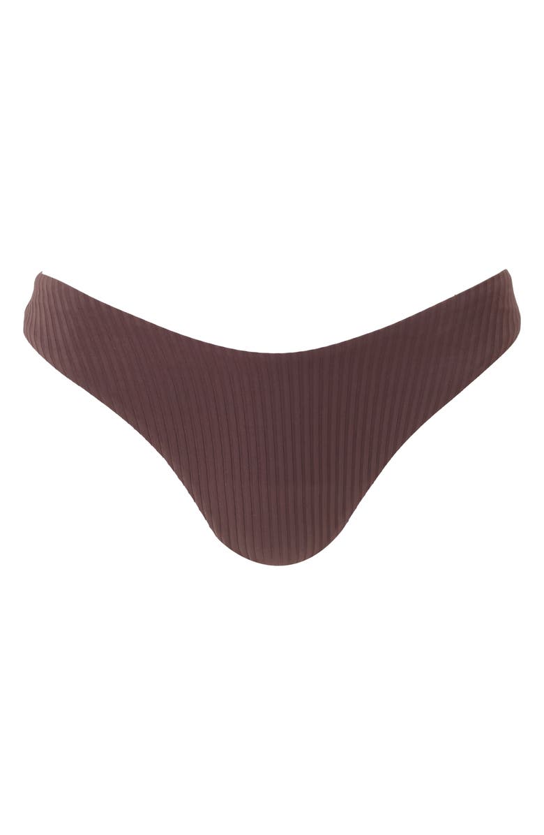 Melissa Odabash Noto Rib Swim Bottoms, Alternate, color, Brown Ribbed