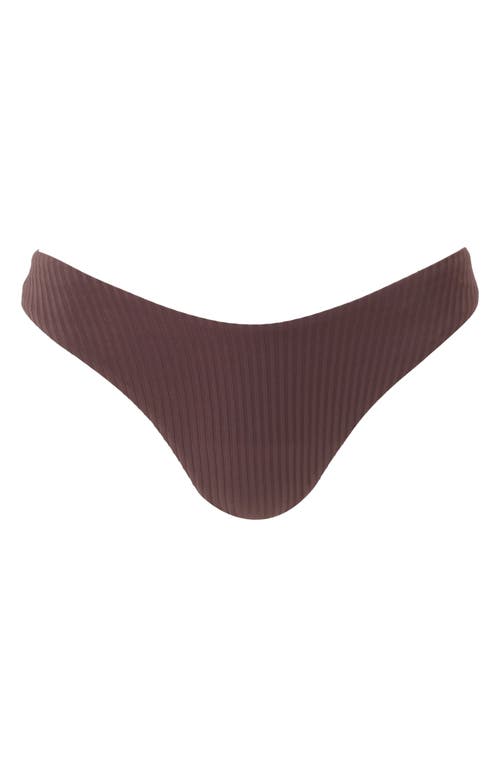Melissa Odabash Noto Rib Swim Bottoms In Brown